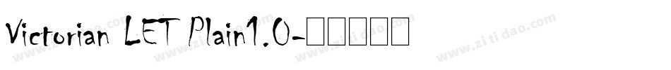 Victorian LET Plain1.0字体转换